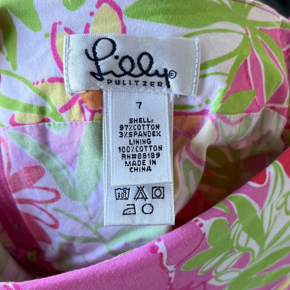 •Lilly Pulitzer• Vintage Floral Scallop Hem Skort - Size 7 - Picture 2 of 7